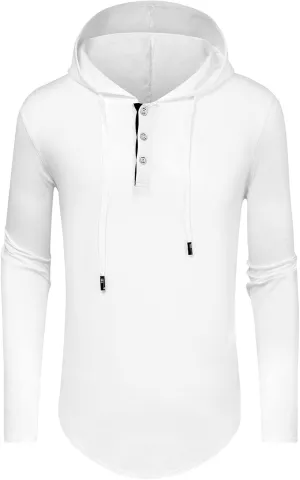 Aiyino Men's Long Sleeve Fashion Athletic Hoodies Sport Sweatshirt Hip Hop Pullover