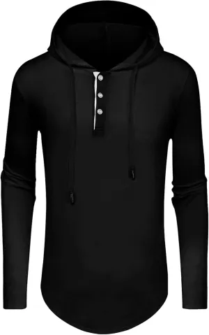 Aiyino Men's Long Sleeve Fashion Athletic Hoodies Sport Sweatshirt Hip Hop Pullover