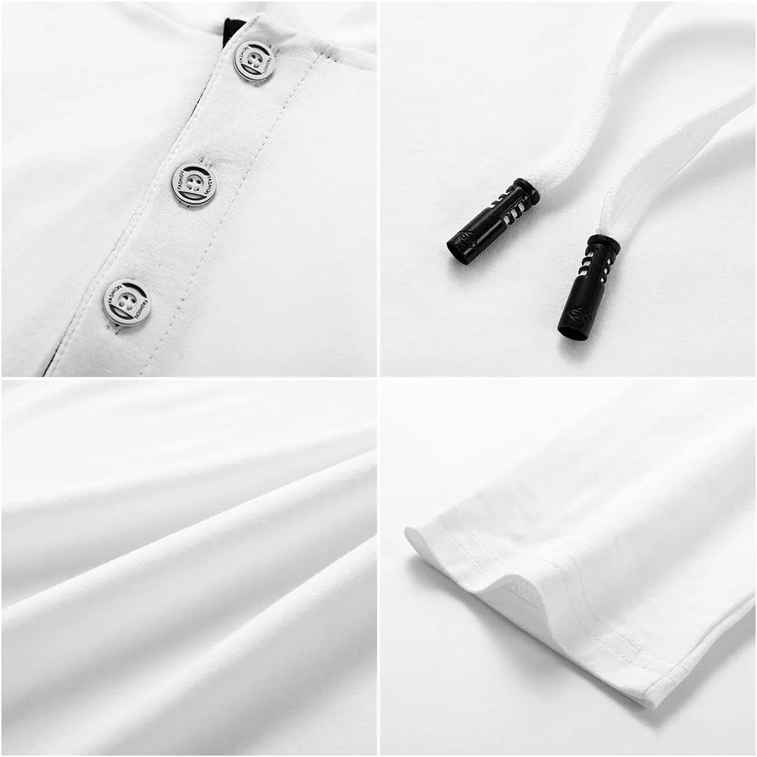 Aiyino Men's Long Sleeve Fashion Athletic Hoodies Sport Sweatshirt Hip Hop Pullover