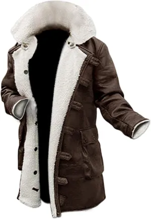 Blingsoul Real Lambskin Swedish Bomber Coat - Sherpa Lined Leather Jacket Fur Coats