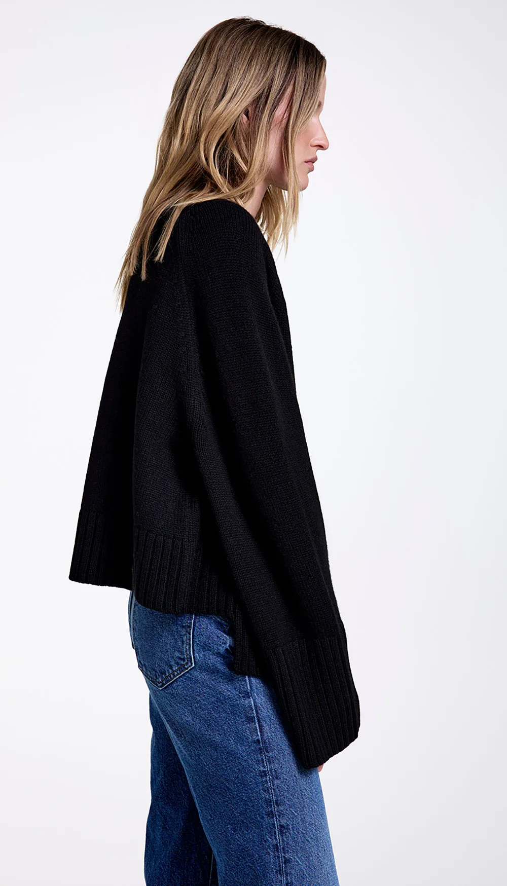 Cashmere Oversized Step Hem