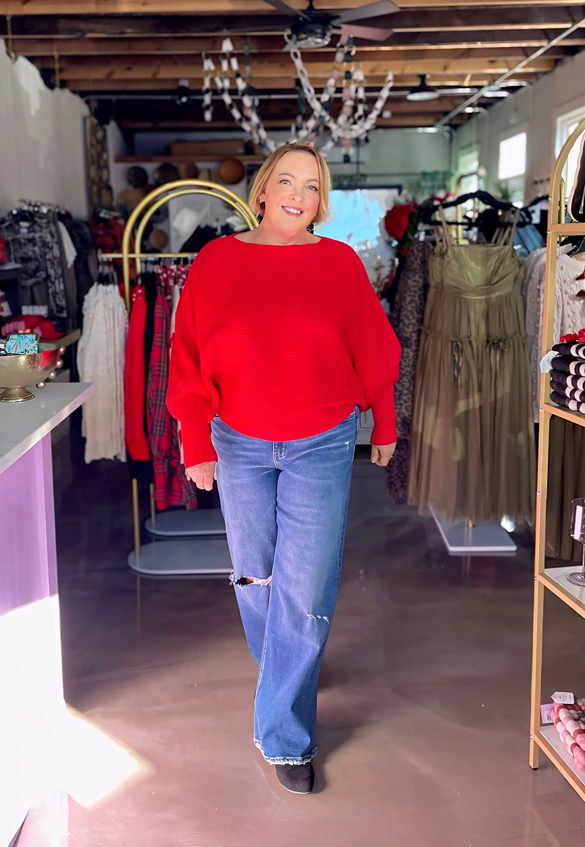 Felicia Boatneck Sweater