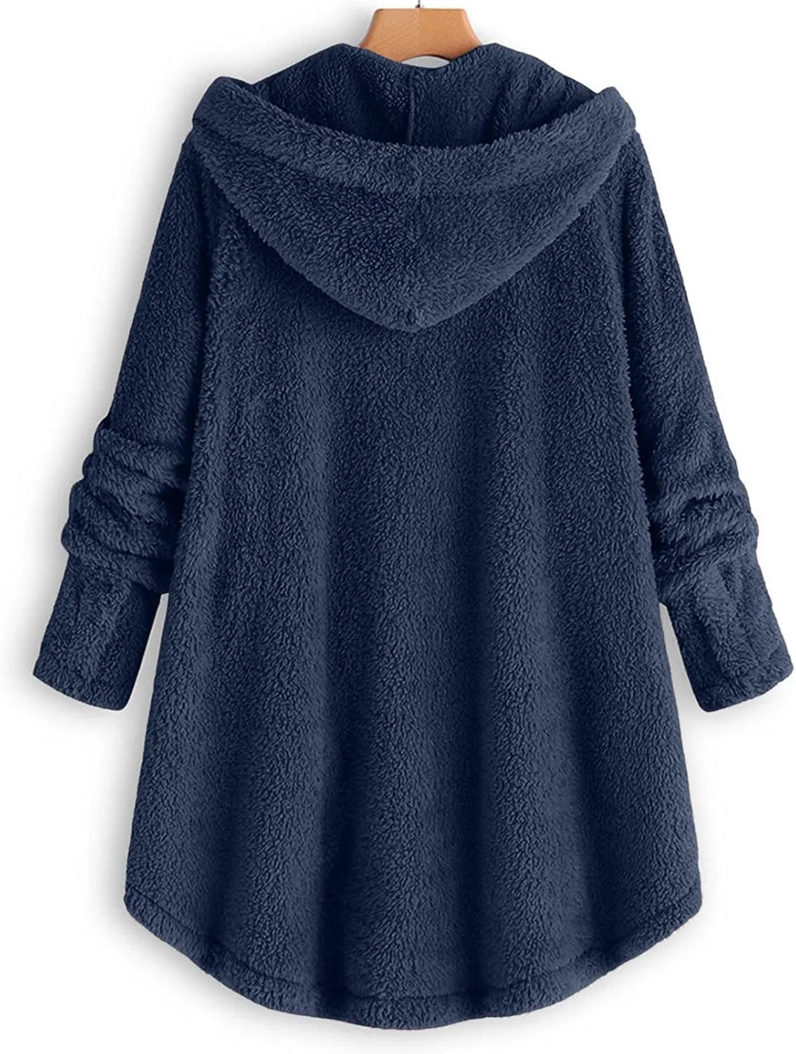 Fur Coats for Women Hooded Fall Winter Jackets 2023 Solid Women's Fleece Jackets & Coats Fuzzy Faux Fur Teddy Jacket