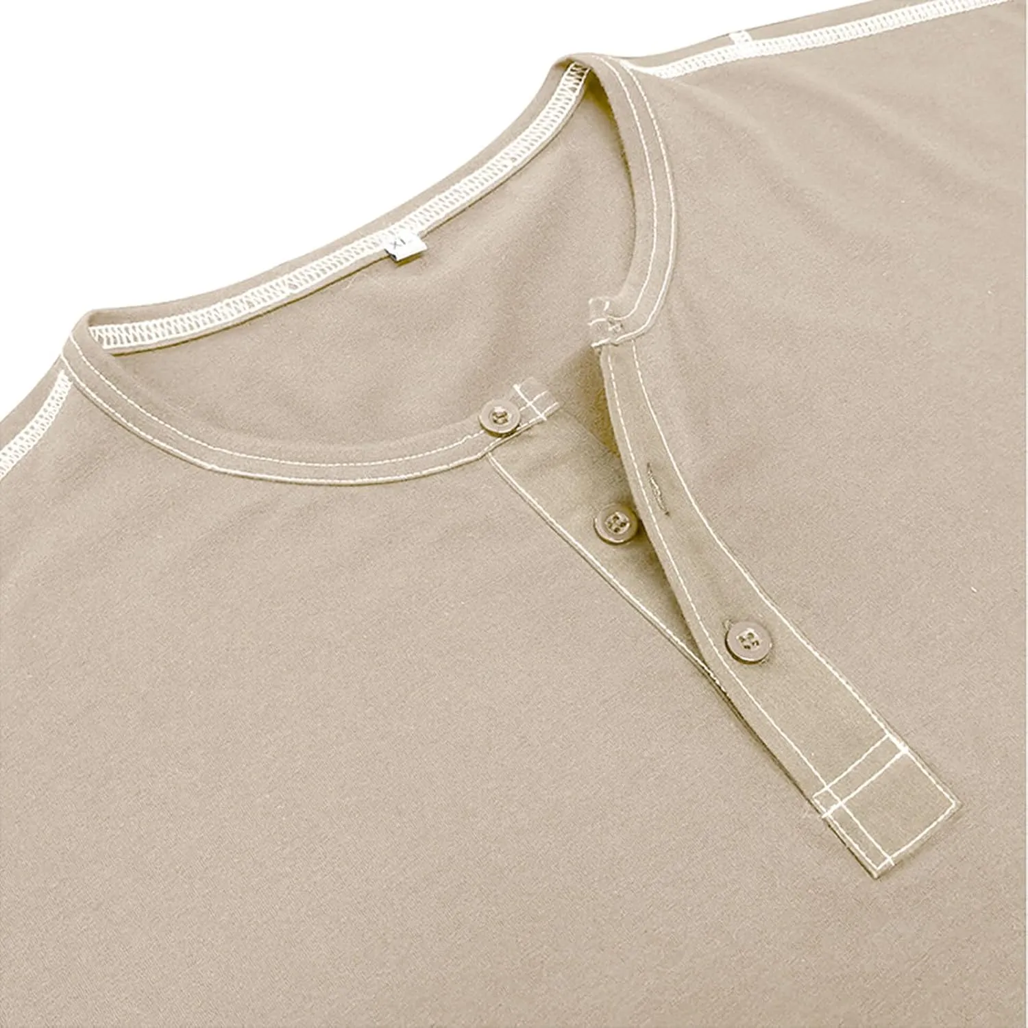 Henley Shirts for Men Casual Button Down Shirts Big and Tall Long Sleeve Shirts Trendy Spring Tops