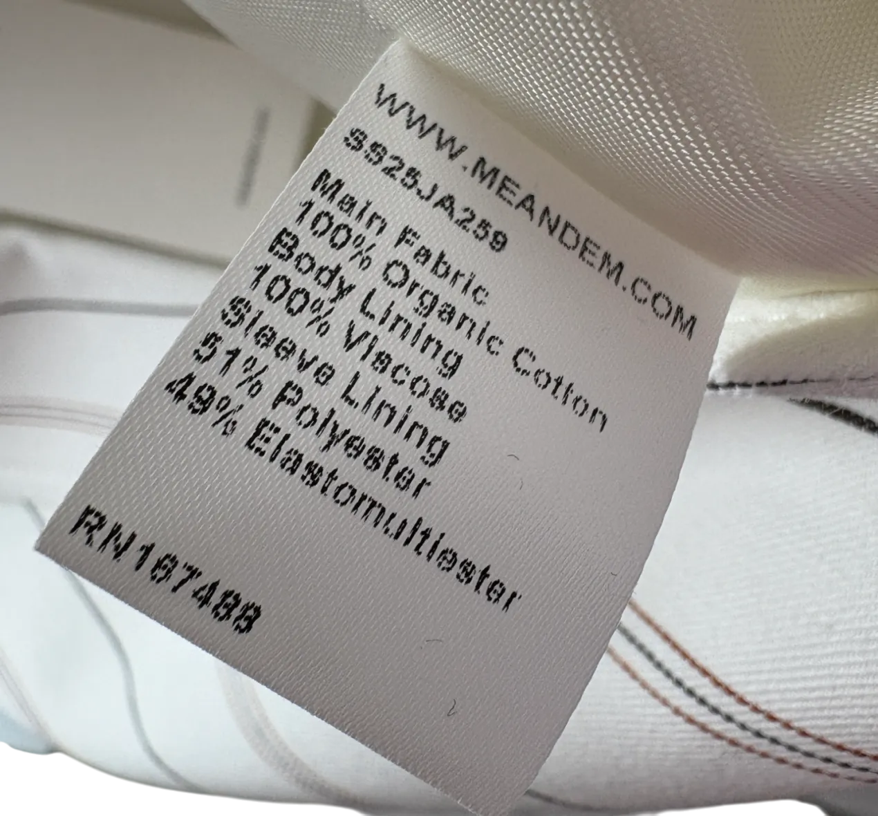 ME EM White The Very Useful Multi Stripe Blazer UK 16