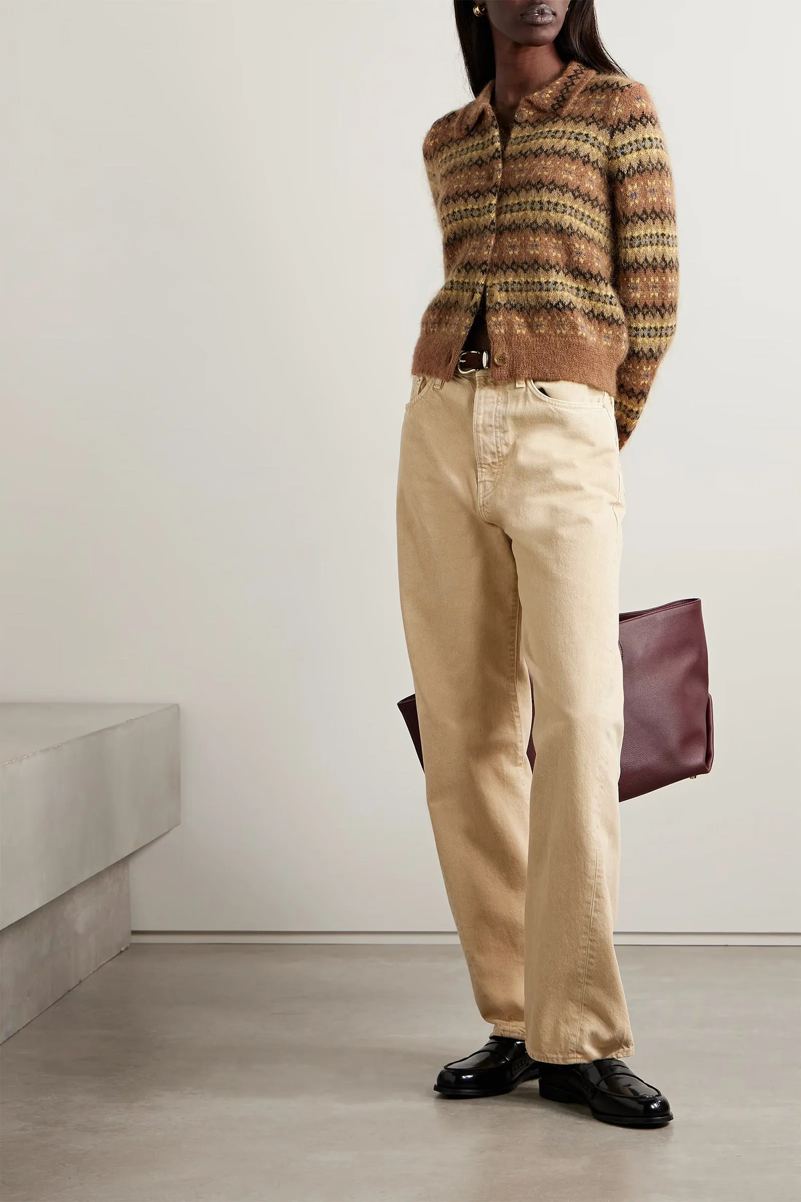 Natia Fair Isle Knitted Cardigan