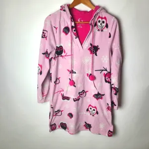 Owl Fleece Hooded Sleepshirt/Dress