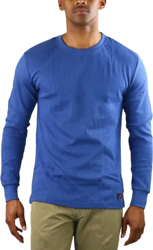 ToBeInStyle Men's Heavy or Medium Weight Premium Waffle Thermal Long Sleeve Crewneck Shirt