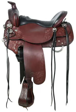 Tucker Custom Horizon North Star Saddle, Wide, Brown