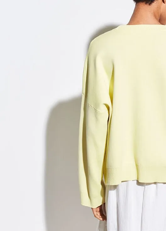 Vince - Washed Boxy Crew Lemon Glow